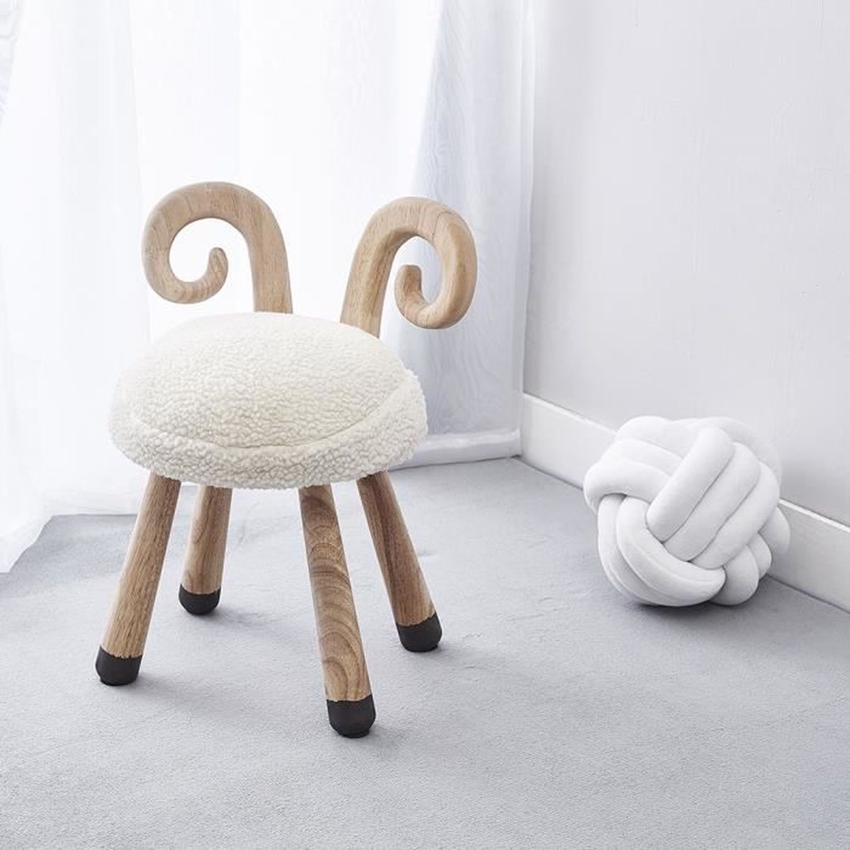 Tofoco Tabouret Enfant Decoration De Chambre D Enfant Mini Tabouret En Bois Massif Corne Agneau Achat Vente Chaise Tabouret Bebe 2009162301152 Cdiscount
