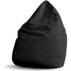 LUMALAND Pouf Poire XL PLUS 220 L - Ligne Confort - Fauteuil Poire Adulte et Enfant pour Salon - Noir