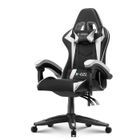 [Bigzzia] Fauteuil de Bureau- Fauteuil gamer - Chaise Gaming Réglable Pivotant- avec coussin et dossier inclinable Blanc