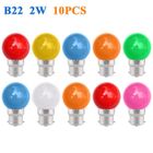 BIVGOCLS Pack de 10 Ampoule LED Baïonnette B22 2W,200LM Ampoule écoénergétique Colorée Verte,Petites Ampoules de Noël BC Cap