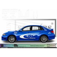 Subaru Impreza WRC rally CORONA sponsoring - BLANC - Kit Complet  - voiture Sticker Autocollant