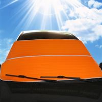 Pare-soleil de grande taille 200x95 Cm, accessoires extérieurs de voiture à la mode, pare-brise Anti-neige,  Orange