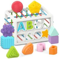 Trieur de Forme pour Bébé - Jouet Montessori - Cube Jouet Bébé pour Les Tout-Petits de 1 à 3 Ans