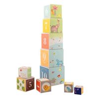 Cubes empilables Les Papoum Moulin Roty Multicolore