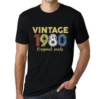 Homme Tee-Shirt Pièces D'Origine 1980 – Original Parts 1980 – 43 Ans T-Shirt Cadeau 43e Anniversaire Vintage Année 1980 Noir
