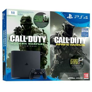CONSOLE PS4 Nouvelle PS4 Slim Noire 1 To + Call of Duty Legacy