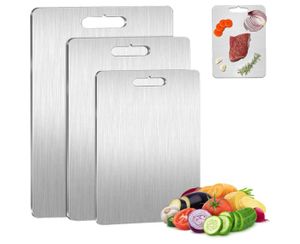 Planche à Découper En Titane,Yamato Titanium,Planche A Decouper Inox Pour La Cuisinepour La Viandefromagele Painles Legumesles Fruits 30 X 20 Cm 90315061