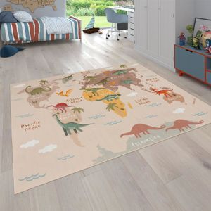 Grand Tapis De Jeu éducatif Pour Enfants 200x300cm – Bleu Multicolore, Lavable