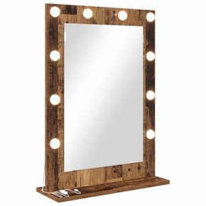 Miroir Coiffeuse LED 14 Lumières Hollywood - Miroir Maquillage 3 Modes Lumineux Avec Grossissement