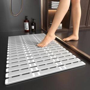 ABCDipper Tapis de Douche Antidérapant pour L'intérieur de la Douche Tapis de Bain en Caoutchouc Souple Anti-moisissure Tapis Debout pour Salle de Bain Douche Baignoire 40x70cm