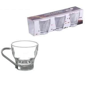 tasses /à expresso avec cuill/ère et soucoupe Lot de 4 tasses /à caf/é Jasni en acier inoxydable cadeau pour les amateurs de caf/é et de th/é.