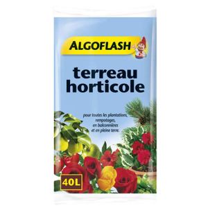 TERREAU - SABLE Terreau horticole Algoflash 40 litres