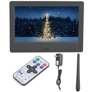 Album de Cadres Photos /électroniques HD 1080p 15,4avec t/él/écommande et Support Amovible Support Calendrier//R/éveil//Lecture Audio//Carte SD//USB//AUX Noir Topiky Cadre Photo num/érique