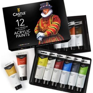 Tube peinture acrylique pour toile - Achat / Vente pas cher