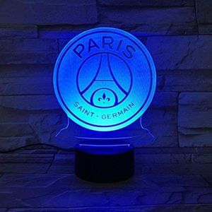 LAMPE DECORATIVE Veilleuse LED FC Paris Saint Germain Football Club