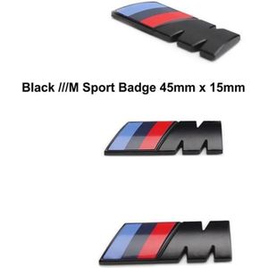DÉCORATION VÉHICULE 2x ///M Sport Emblème Badge Noir Autocollant pour 
