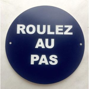 AUA SIGNALETIQUE Aluminium Dibond 3mm /Ø 130 mm Panneau propri/ét/é priv/ée Attention au Chien