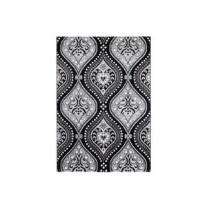 Tapis Gris Et Noir Baroque 200 X 290cm En 100 Polypropylène