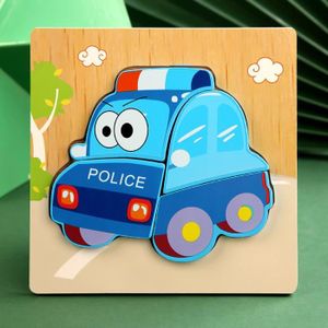 PUZZLE Voiture de police 20 - Puzzles 3D en bois pour béb