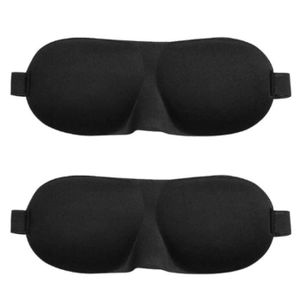 MASQUE VISAGE - PATCH 2-Black-Masque de sommeil 3D pour les nuits, masqu