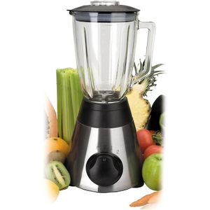 4 lames en acier inoxydable démontable 500 W couvercle avec trou Blanc/gris BEPER P102FRU500 Mixeur en verre 1,5 L base antidérapante 2 vitesses et fonction pulse 4 lames en acier inoxydable démontable 500 W couvercle avec trou Blanc/gris BEPER P102FRU500 Mixeur en verre 1,5 L base antidérapante 2 vitesses et fonction pulse
