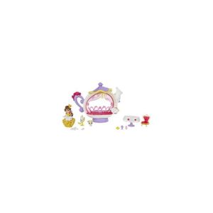 POUPÉE Disney Princess - Le salon de the enchante de Belle - Mini poupee 8 cm - Accessoires