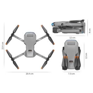 DRONE Drone Avec Caméra ,4K,LED,2.4G,3 batteries(3.7V 18