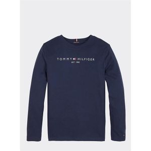 B/éb/é gar/çon 98 Bleu Taille Fabricant: 3 Black Iris 002 Tommy Hilfiger Essential Boxy Flag S//s T-Shirt