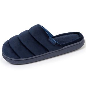 Chaussons Mules Isotoner Semelle Ultra Moelleuse - Microvelours Lavable Machine - Confort Maison Pieds Légers