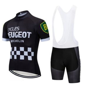 Peugeot Maillot De Cyclisme Manches Courtes Cuissard Velo A Bretelles Homme Prix Pas Cher Cdiscount