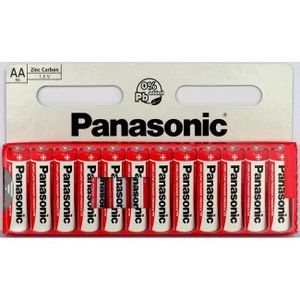 PILES 12 Pile Panasonic AA LR6 1,5V Longue Durée date 20