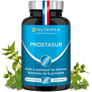 COMPLEMENTS ALIMENTAIRES - URINAIRE PROSTASUR - Complément alimentaire - Protection de la prostate et confort urinaire de l'homme - synergie 3 actifs - Nutrimea 