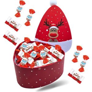 Cadeau chocolat Noël original personnalisé box Kinder+Guimauves maison