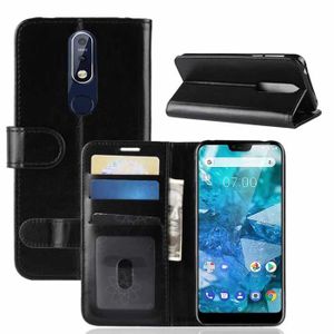 2018 5.84/" Étui Portefeuille En Cuir Antichoc Housse à Rabat Nokia 7.1
