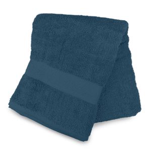 SERVIETTES DE BAIN Maxi drap de bain en coton 500 gr/m2 100x140 cm LAGUNE bleu canard, par Soleil d'ocre