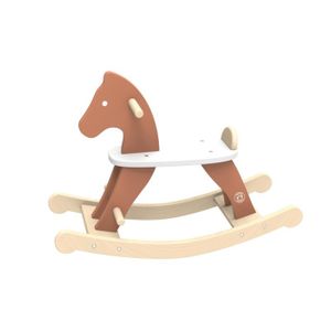JOUET À BASCULE Cheval à bascule en bois - marron - Speedy Monkey