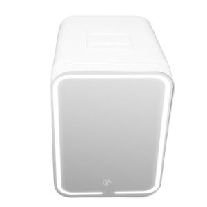 Mini Réfrigérateur Cosmétique Portable 13L pour Cosmétique Beauty avec  Miroir de Maquillage et Lumière LED 220V