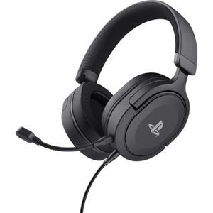 CASQUE AVEC MICROPHONE Trust Gaming GXT 498 Forta Casque Gaming PS5 / PS4, Licence Officielle Playstation 5, Casque Gamer Filaire avec Microphone, Noir