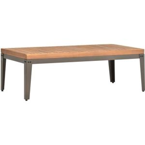 TABLE BASSE JARDIN  vidaXL Table basse de jardin 110x55x36 cm Bois solide d'acacia