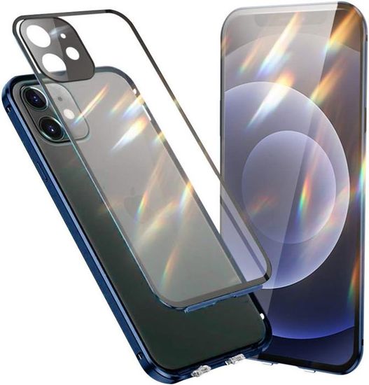 Pack IPhone 12 (6.1”) – Coque Noire Little Boutik + Verre Trempé – Protection Complète