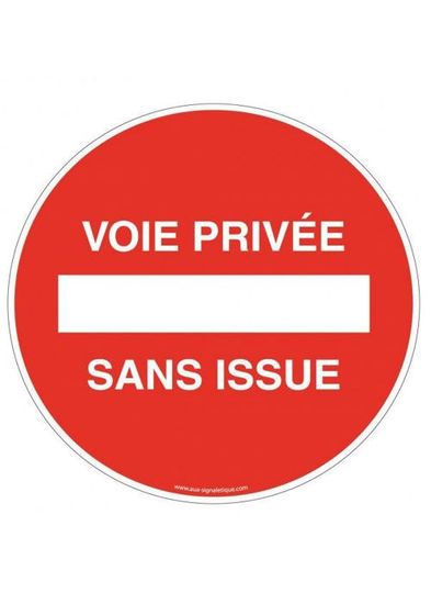 Panneau Interdit aux piétons Propriété privée 300 x 420 mm Aluminium 2