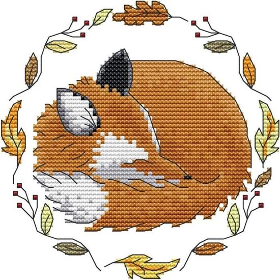 Kit De Broderie Abillyn Au Point De Croix Motif Perroquet Et Fleur Kit Point De Croix