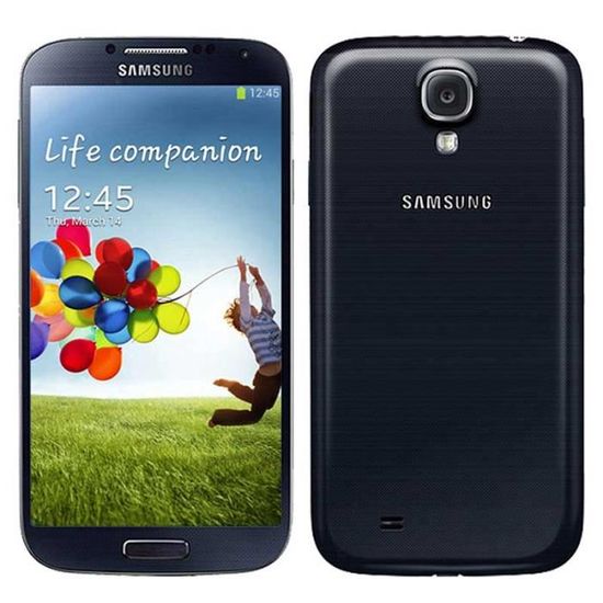Noir Samsung Galaxy S4 i9500 16GB    (écouteur+chargeur Européen+USB câble+boîte)