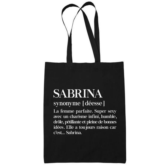Sac Shopping Tote Bag Sabrina Definition Prenom Cdiscount Bagagerie Maroquinerie