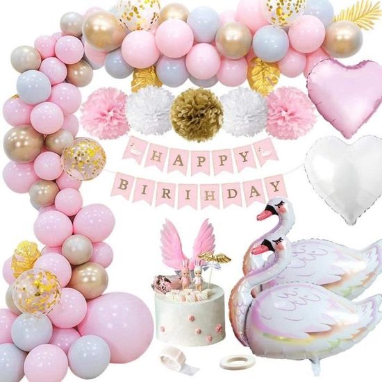 MMTX Decoration Anniversaire Fille, Bannière Joyeux Anniversaire avec