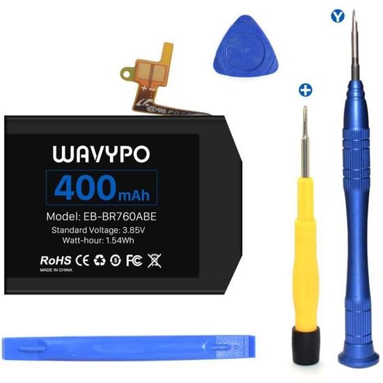 Batterie pour Samsung Gear S3 Frontier SMR760 et Gear S3 Classic 400 mAh 3 85 V Remplacement de batterie pour SMR770 BR760 R765 EB Cdiscount Telephonie