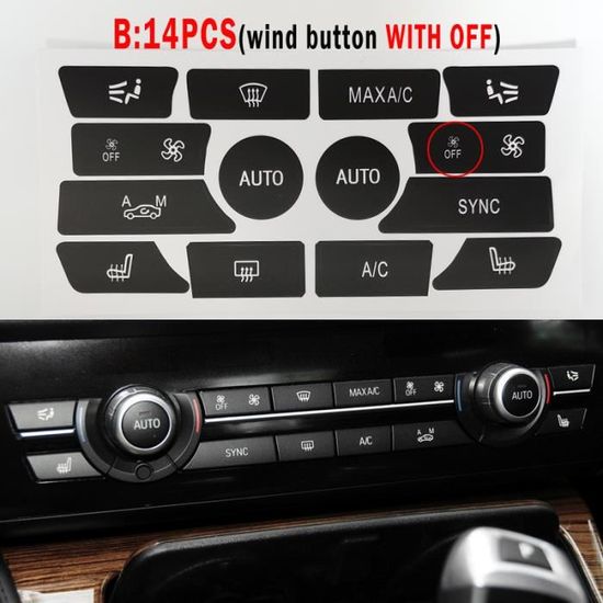 Autocollant Fibre Carbone Pour BMW X1 U11 2023-2024 - Console Centrale, Tableau De Bord, Aérations - Lot De 3 - 6