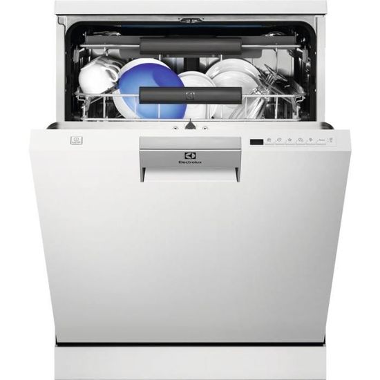Lave-vaisselle pose libre ELECTROLUX ESF8650ROW - 15 couverts - L60 cm - 44 dB - Blanc