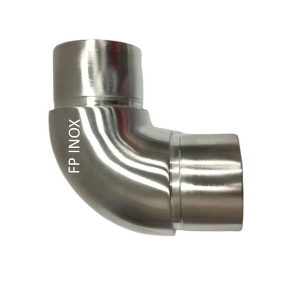 Platine inox Satinée Pour tube 42.4mm Angle 90° inox 304 - A2 Embase Garde Corps | eBay