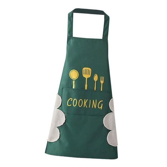 Tablier De Cuisine Imprimé Singe - Réglable, Imperméable, Avec Poches, Pour Homme/femme - 8